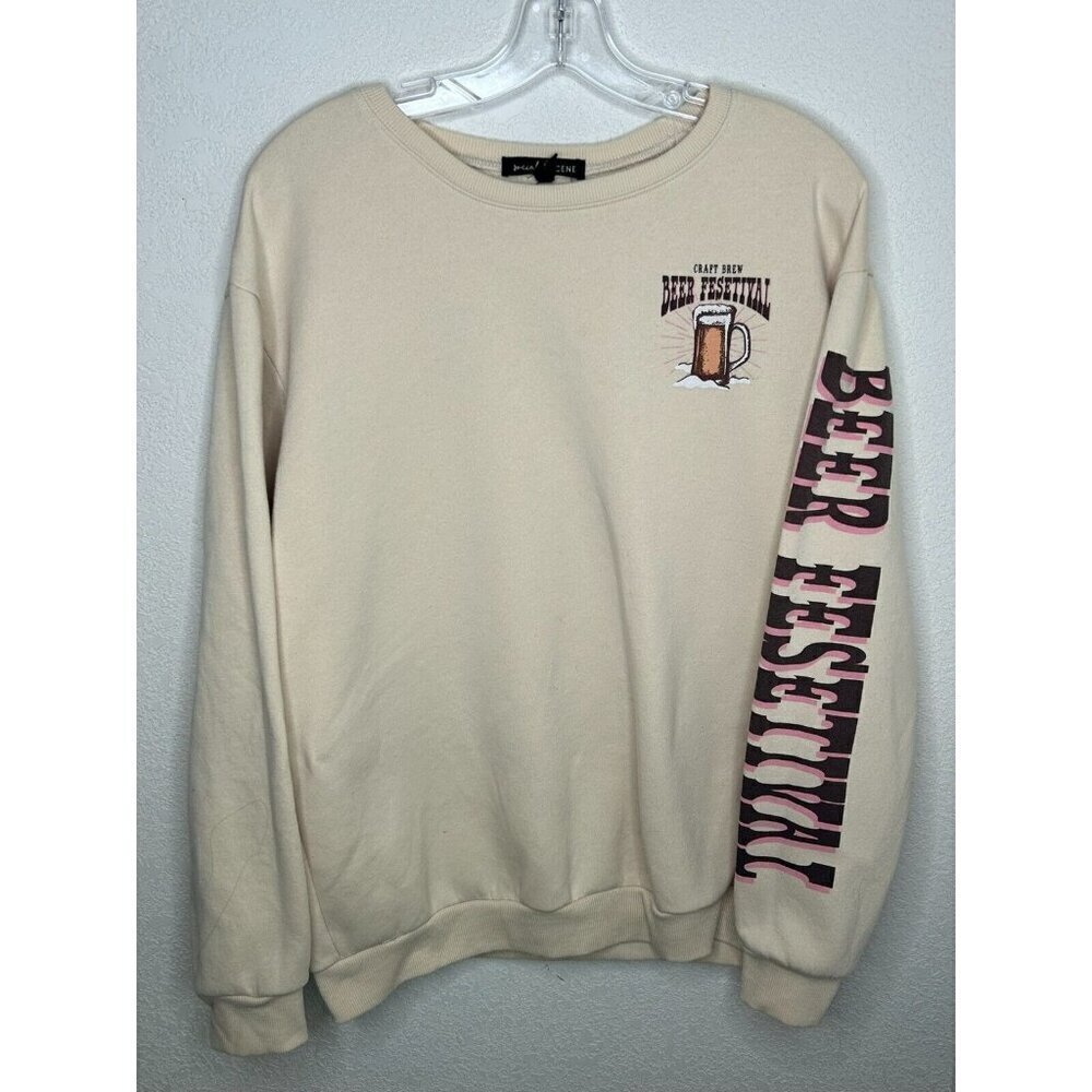 Social Scene Sweatshirt Womens Extra Large Beer Festival Colorado Craft Beer XL